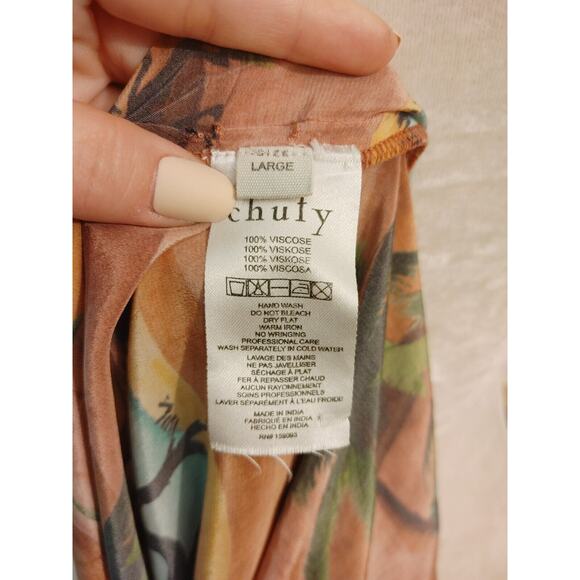 Anthropologie Chufy Oasis Desert Camel Oversized Boho Maxi Dress $550 Large - Picture 6 of 12